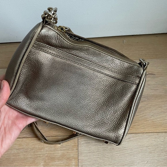 Rebecca Minkoff Mini Mac Metallic Crossbody Bag - Picture 2 of 5